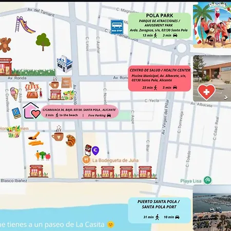 La Casita, A 2 Min A Pie De La Playa! * Santa Pola